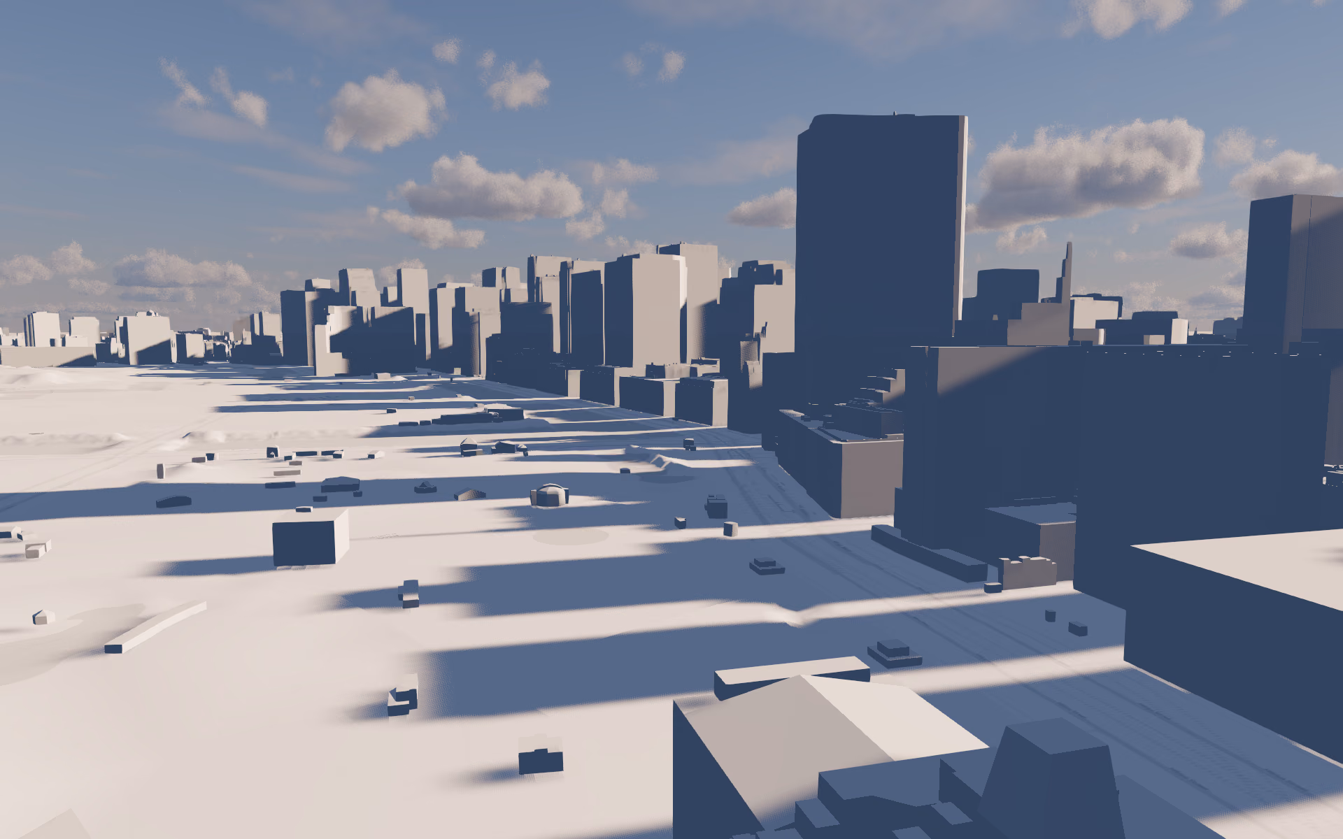 The same scene with the photoreal atmosphere added by a plugin